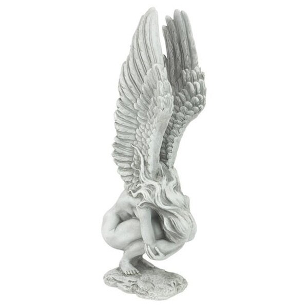 Remembrance and Redemption Sad Angel Statue exquisite sculptural style